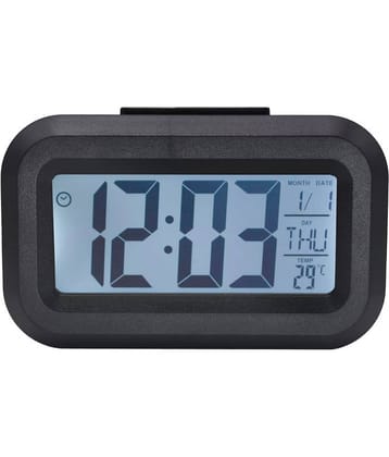 Kadio Digital Plastic Rectangular Table Clock - Pack of 1