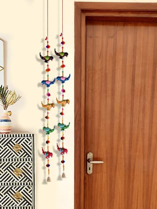 DreamKraft Paper Mache Door Hanging (96 cm, Multicolour)