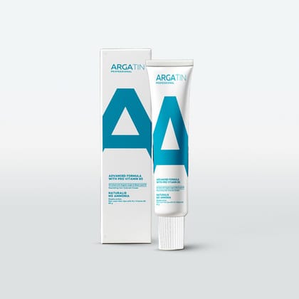 ARGATIN Professional Naturalis Hair Colourant Cream with Pro Vitamin B5 & Organic Black Seed Oil & Argan Oil | 5-Light Brown| No Ammonia | 80gms | Easy to use