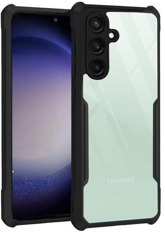 PLUGTECH Slim Shockproof Case | Matte Black Soft | Drop Protection | Precise Cutouts | Premium Mobile Cover for Samsung A35 5G