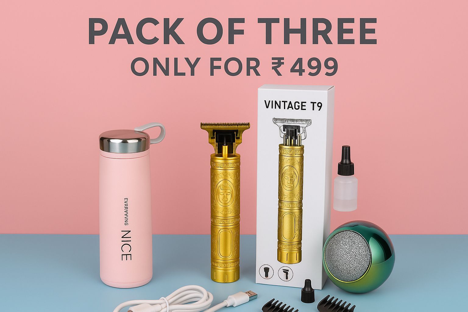 Ultimate Daily Essentials Combo – Style, Groom, Groove!