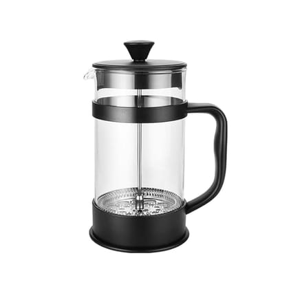 The Bean Co Roasters French Press Coffee Maker | Heat Resistant Borosilicate Glass |Superior Filtration | Stainless Steel Plunger with Mess (1000 ML)