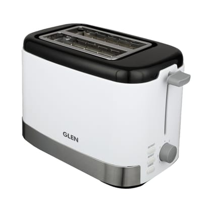 Electric Auto Pop-up Toaster, 2 Slice 800W, 7 Level Browning Control, Removable Crumb Tray - White (3012)