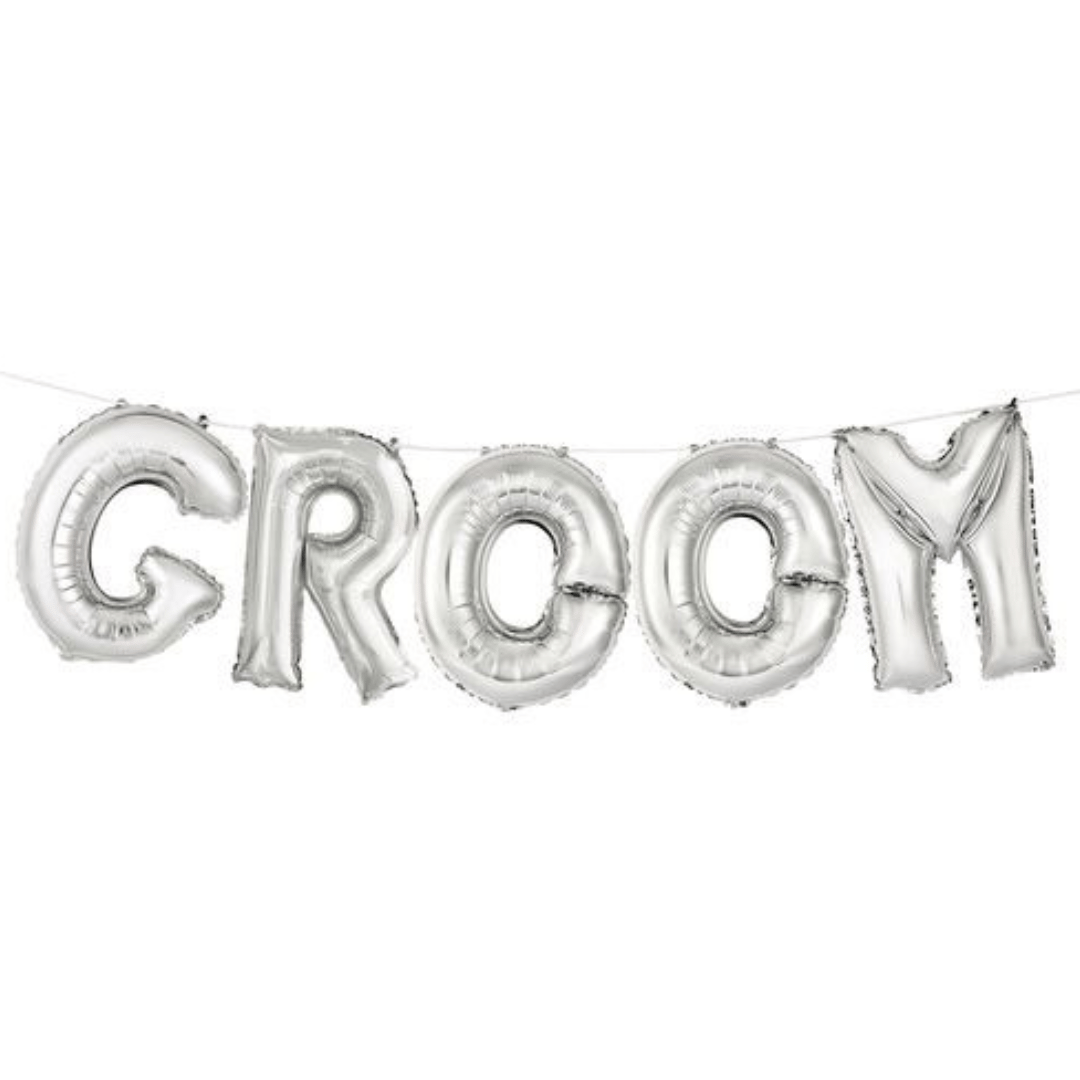 Letter O Silver Foil Balloon - 16 inches - 1PC