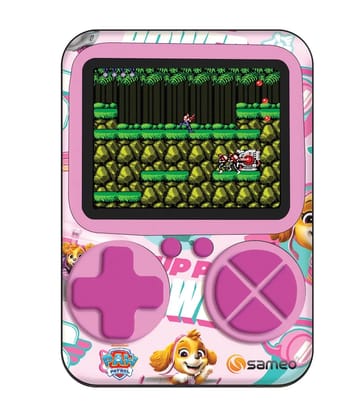 Sameo SG3000 Paw Patrol Edition Handheld Video Game Console, Retro Mini Game with 500 Classic Retro Game TV Compatible for Kids, Rechargeable - Skye Pink Sameo SG3000 Paw Patrol Edition Handheld Video Game Console, Retro Mini Game with 500 Classic Retro Game TV Compatible for Kids, Rechargeable - Skye Pink