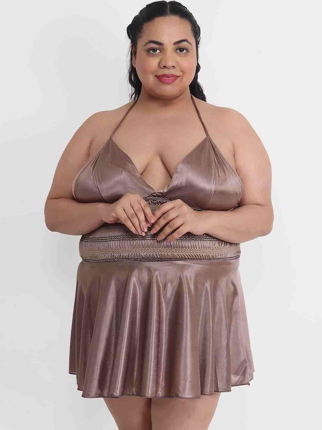 Plus Size Hot Short Bikini Dress for Honeymoon BB35Bm