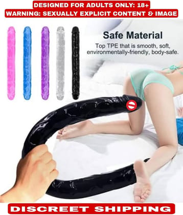 Jelly Double dong Double-Ended Panetration Dildo Strap On Dual Realistic Sex Toys For Lesbian