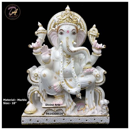 Marble Vinayaka Statue