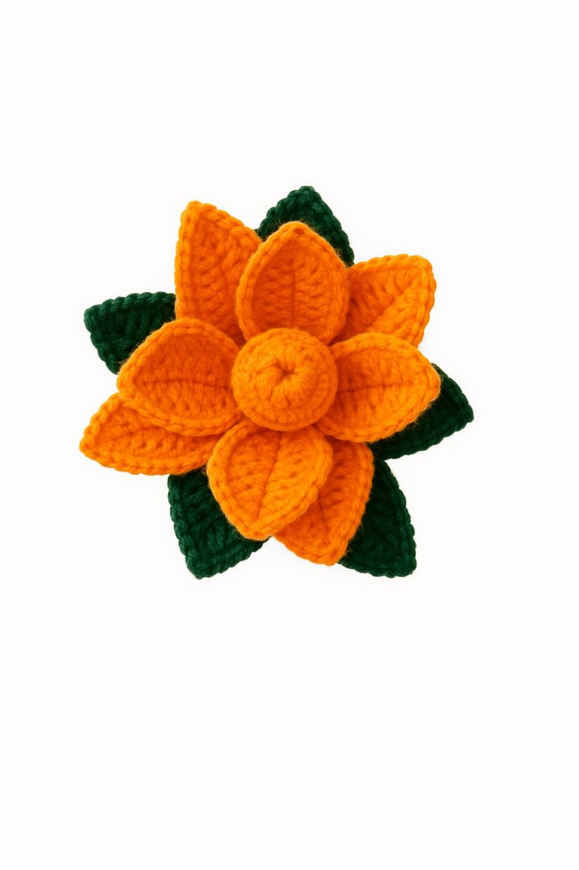 🌸 Handmade Crochet Lotus – A Symbol of Elegance & Positivity 🌸