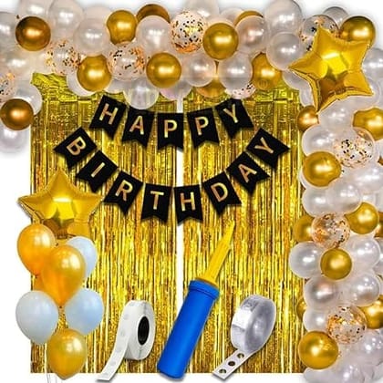 Happy Birthday Decoration Items For Husband Combo Set - 68pcs Happy Birthday Decoration Items For Husband Combo Set - 68pcs