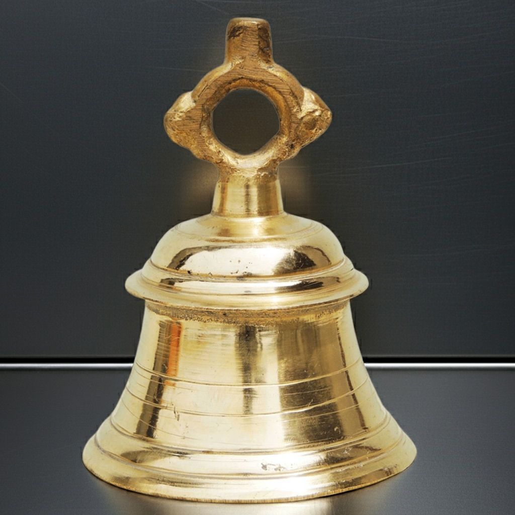Brass Wall Hanging Temple Bell, Ghanta (BSMAS823 A)