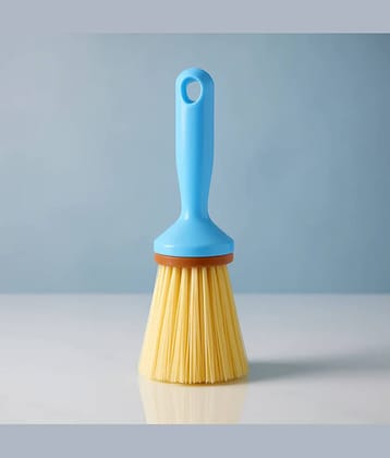 Purple Dust Multi-Purpose Short Handle Plastic Cleaning Brush for Kitchen, Sink, Bathroom & Household Use – 1 Pc