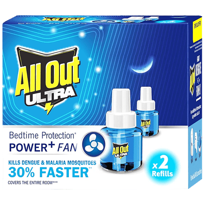 All Out Ultra Liquid Vaporizer/Mosquito Repellent Refills - Kills Dengue, Malaria & Chikungunya Mosquitoes, 45 Ml (Pack Of 2) All Out Ultra Liquid Vaporizer/Mosquito Repellent Refills - Kills Dengue, Malaria & Chikungunya Mosquitoes, 45 Ml (Pack Of 2)