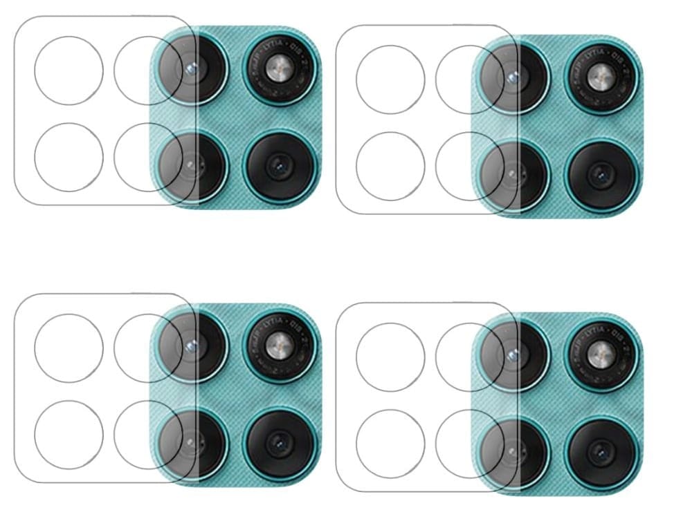 ISAAK Back Camera Lens Protector compatible for Moto Edge 60 Fusion (Pack of 4)
