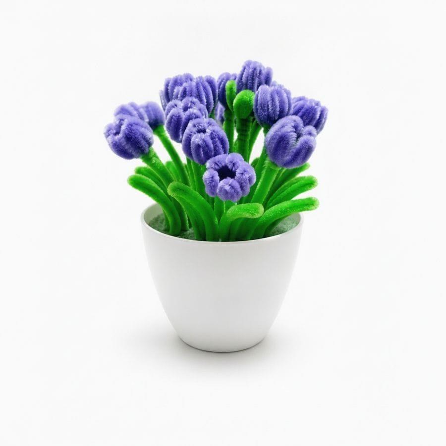 Lavender Charm Floral Pot