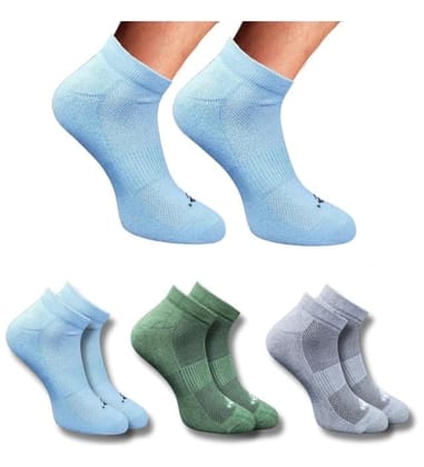 3_Pair Set Unisex Casual Cotton Printed Low Cut Socks (Multicolor)