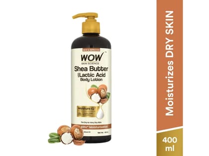 WOW Skin Science Shea & Cocoa Butter Moisturizing Body Lotion - 400ml WOW Skin Science Shea & Cocoa Butter Moisturizing Body Lotion - 400ml