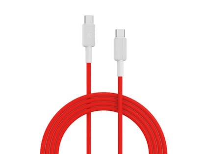 Portronics Konnect Link C Square 100W Type C to Type C Fast Charging PD Cable with 480Mbps Data Sync for Laptop, Smartphones, iPhone 15 series, MacBook and Other Type C devices,1M Length - Red Portronics Konnect Link C Square 100W Type C to Type C Fast Charging PD Cable with 480Mbps Data Sync for Laptop, Smartphones, iPhone 15 series, MacBook and Other Type C devices,1M Length - Red