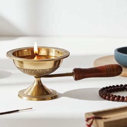 Brass Table Decor Deepak (FMAS684 C)