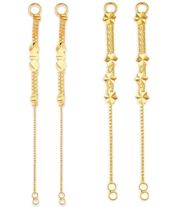 1gram gold Plated Kanchain Ear chain earcuff Ear to Ear Combo for Women & Girls