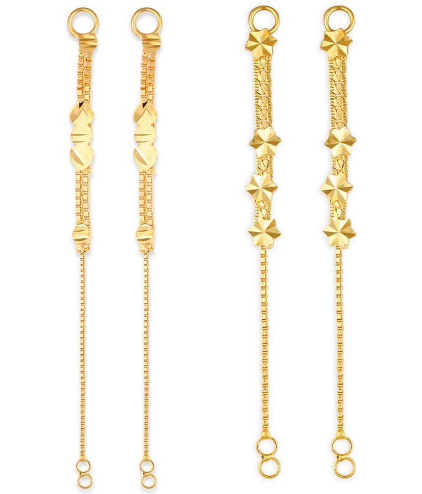 1gram gold Plated Kanchain Ear chain earcuff Ear to Ear Combo for Women & Girls