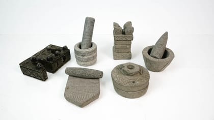 Handcrafted Traditional Stone Showpiece Set | Ethnic Decorative Home Décor.