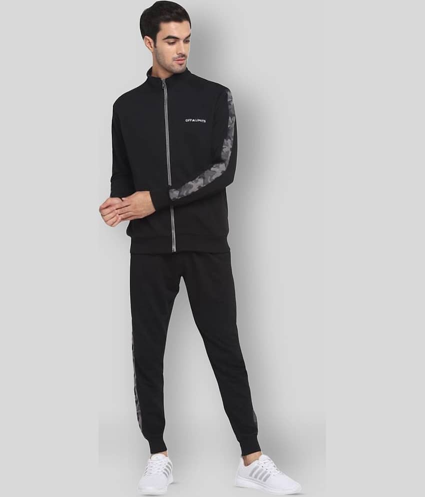 OFF LIMITS - Black Polyester Regular Fit Solid Men's Sports Tracksuit ( Pack of 1 )