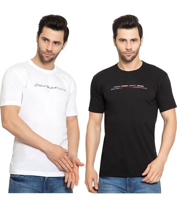 Zeffit - Cotton Blend Regular Fit Multicolor Men's Sports T-Shirt ( Pack of 2 )
