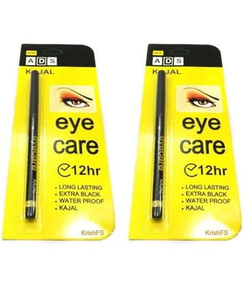 ADS Eye Care 12 Hr Kajal Pencil Black 0.3 gm Pack of 2