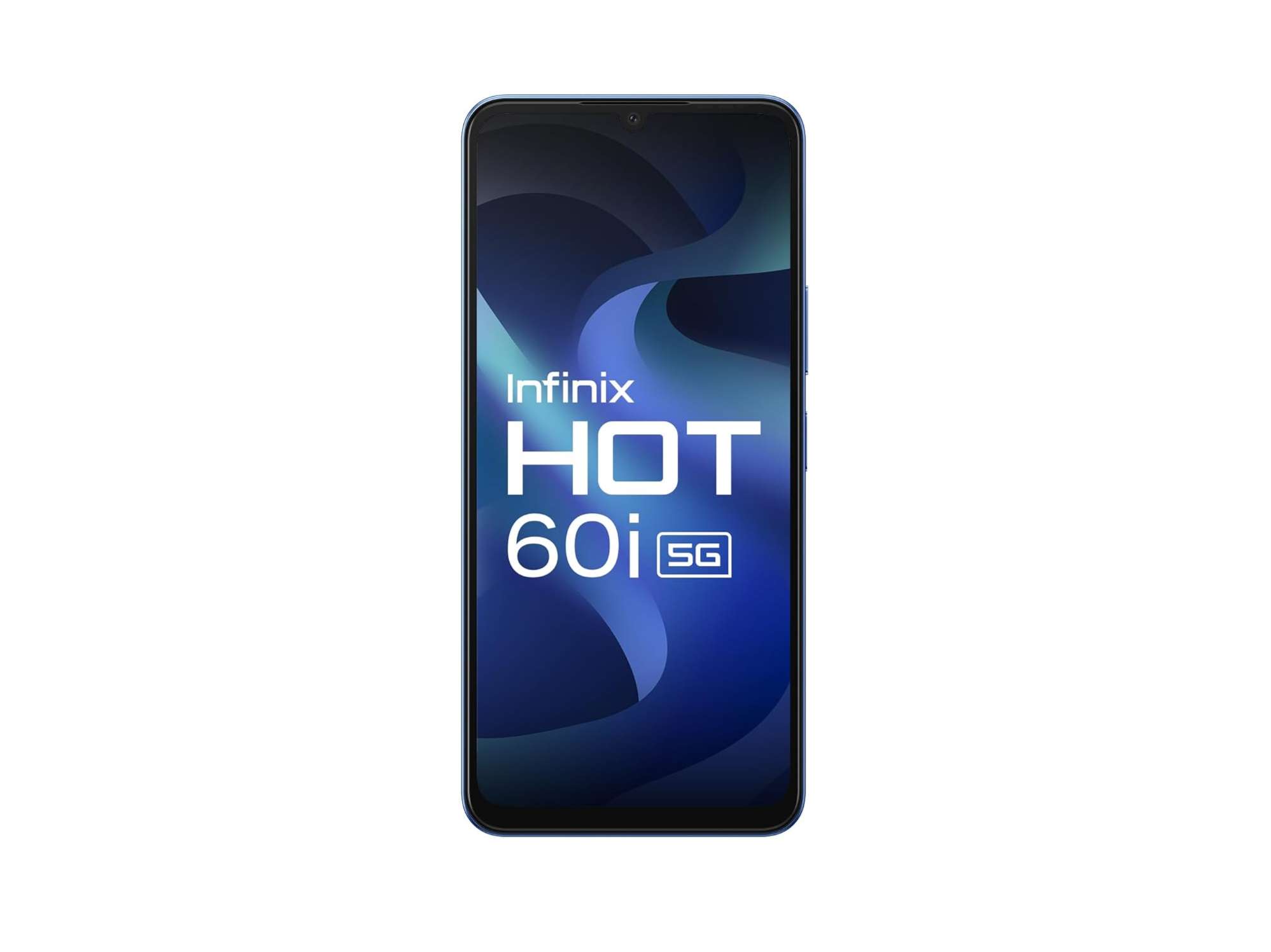 Infinix HOT60i 5G Smartphone (4GB RAM, 128GB Storage), 6000mAh Biggest Battery, Most Advanced Infinix AI- AI Eraser - Shadow Blue