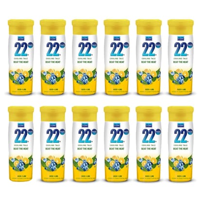 Vi-John 22 Degree Cooling Talc Beat the Heat Neem and Lime-300g (Pack of 12)