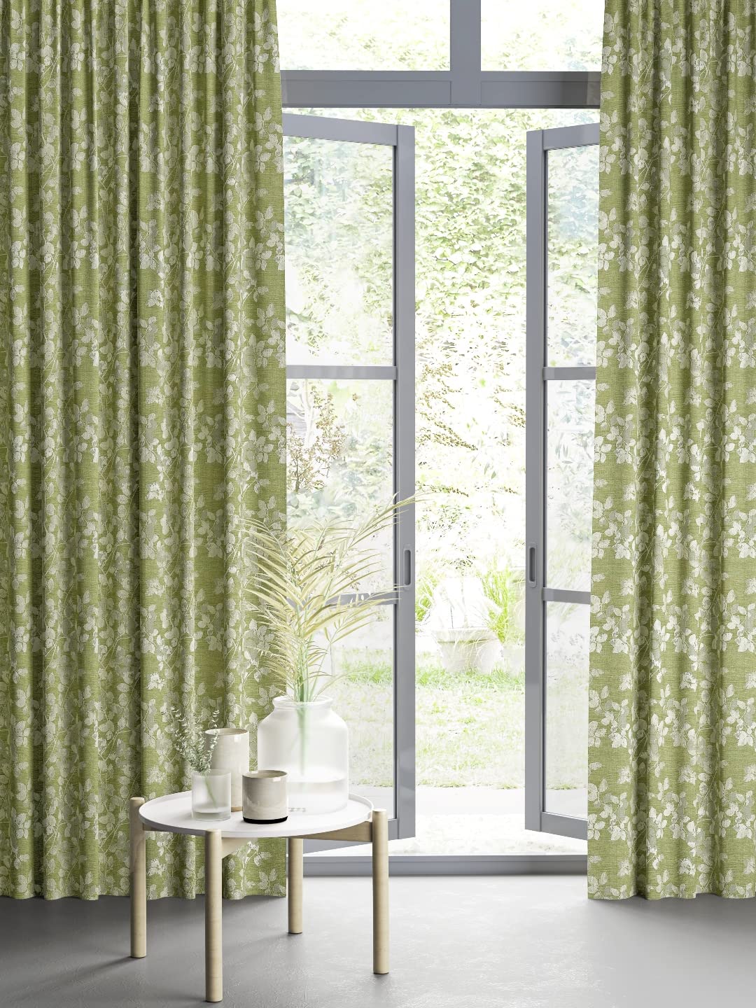 DDECOR - 100% Polyester Large Door 9 Ft|135 CM X 260 CM| - Green