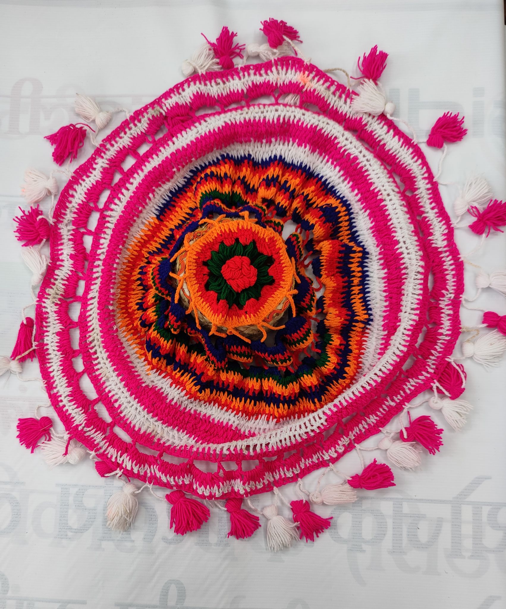Handmade Woolen Thalipose, Thali Cover