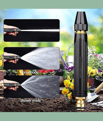 Spray Car Wash Water Gun, Car Wash Garden Watering Tool,Black High Pressure Nozzle 1pc