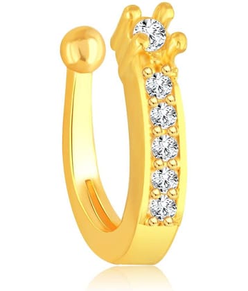 VIVASTRI Cubic Zirconia Gold-plated Plated Alloy Nathiya