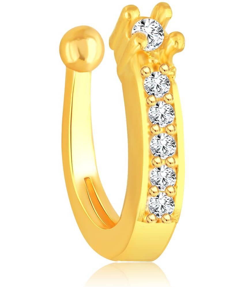 VIVASTRI Cubic Zirconia Gold-plated Plated Alloy Nathiya