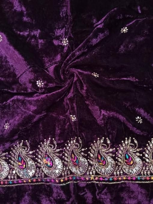 Unstitched Sequence Work Blouse Piece for Women 1 Mtr