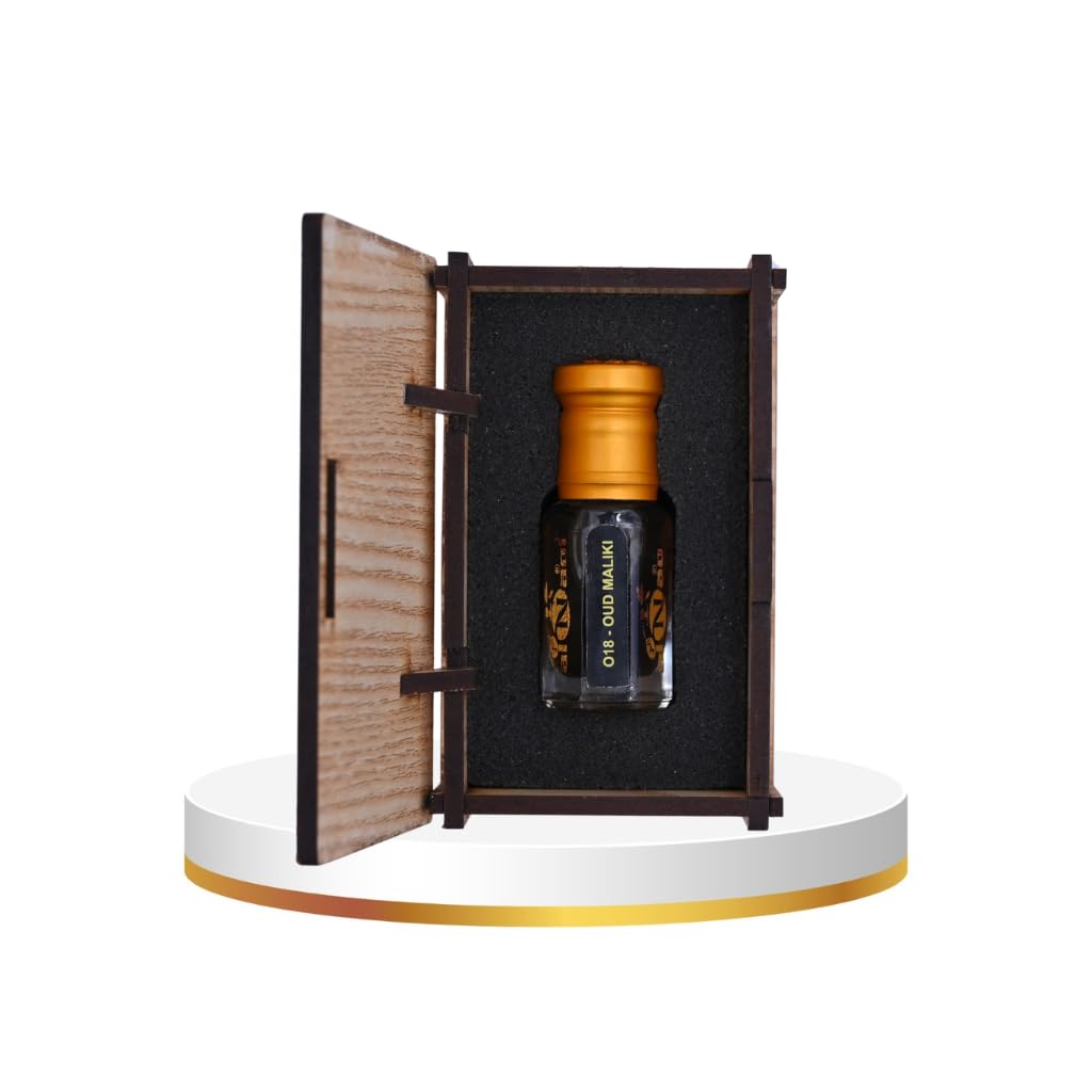 alNaqi Oudh Maliki 6ml - Arabian Oud Attar for Men, Traditional Middle Eastern Perfume Oil, Authentic Arabic Scent with Deep Oudh Athar