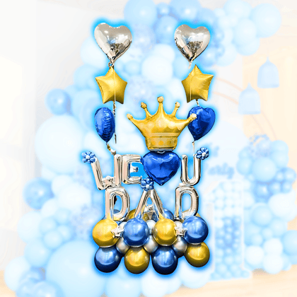 We Love You Dad  Balloon Bouquet