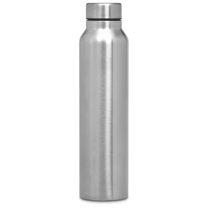 Stainless Steel Single Wall Fridge Water Bottle 1000 ML (1 Litre) Silver | Leak Proof Metal Water Bottle for Home, Office, Gym & Travel
