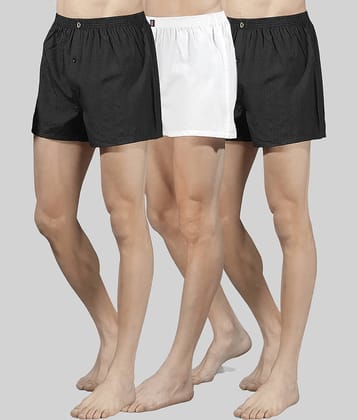 Dollar Pack of 3 Cotton Blend Boxers For Men's ( Multicolor )