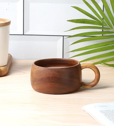 NATURALLYOURS WOODENWARES - Coffee Mug (Dia-9 X H-6 CM)