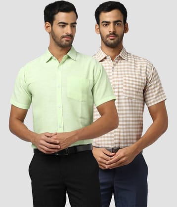 DESHBANDHU DBK - Multicolor Cotton Regular Fit Men's Casual Shirt ( Pack of 2 )