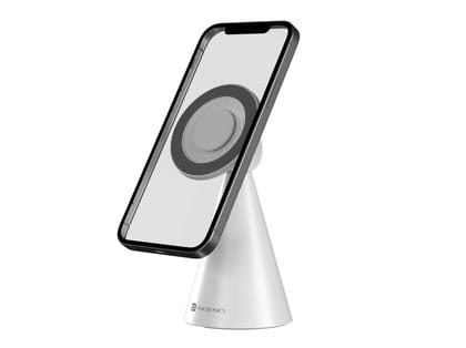 Portronics Mogun 5 Strong Magnetism, 360 Degree Rotation, Sturdy Build, Tailored for Mag safe - White Portronics Mogun 5 Strong Magnetism, 360 Degree Rotation, Sturdy Build, Tailored for Mag safe - White