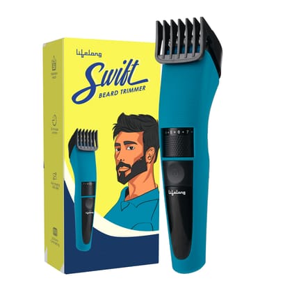 Lifelong Swift Beard Trimmer for Men| Powerful & Smooth Beard & Hair Trimmer | 60 Minute Run Time | 20 Adjustable Length : 0.5-10 mm| Stainless Steel Sharp Blades | Gift | 1 Year Warranty Lifelong Swift Beard Trimmer for Men| Powerful & Smooth Beard & Ha