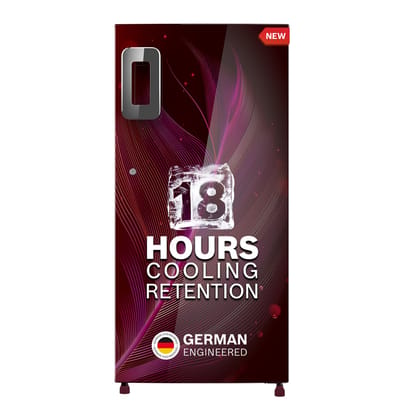 Bosch 187 L, 3 star, Smart Inverter, Direct-Cool Single Door Refrigerator, Feather Wine (CST18W33NI)|18 Hrs Cooling Retention |Super Freeze |Largest Vegetable Box|Beverage Space |2.5x Faster Cooling Bosch 187 L, 3 star, Smart Inverter, Direct-Cool Single