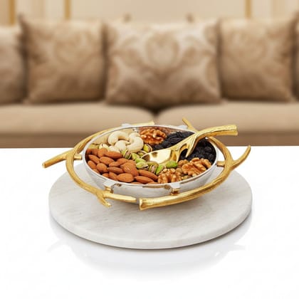 Aluminium Decorative Round Bowl Spoon (AMAS3247/10)