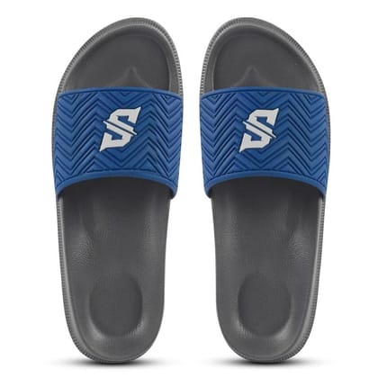SLIPOVER Slides (Signature S) Slippers for Men Stylish|Comfortable|Soft|Lightweight|Anti-Skid|Flip-Flops|Lab tested|Casual|EVA Slippers|Chappals, Ideal for: Mens|Boys