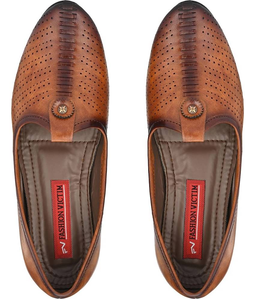 Fashion Victim - Tan Men's Mojaris