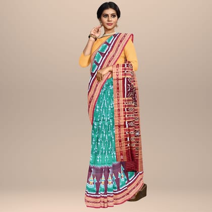 Tribal Design Khandua Silk Saree
